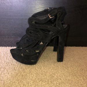 ZARA Black Platform Heels
